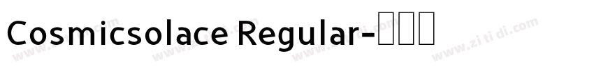 Cosmicsolace Regular字体转换